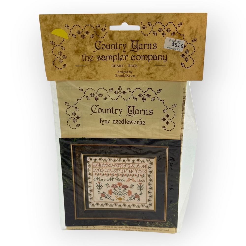 Country Yarns The Sampler Company‎ X-Stitch Chart Mary McBride Sampler NOS